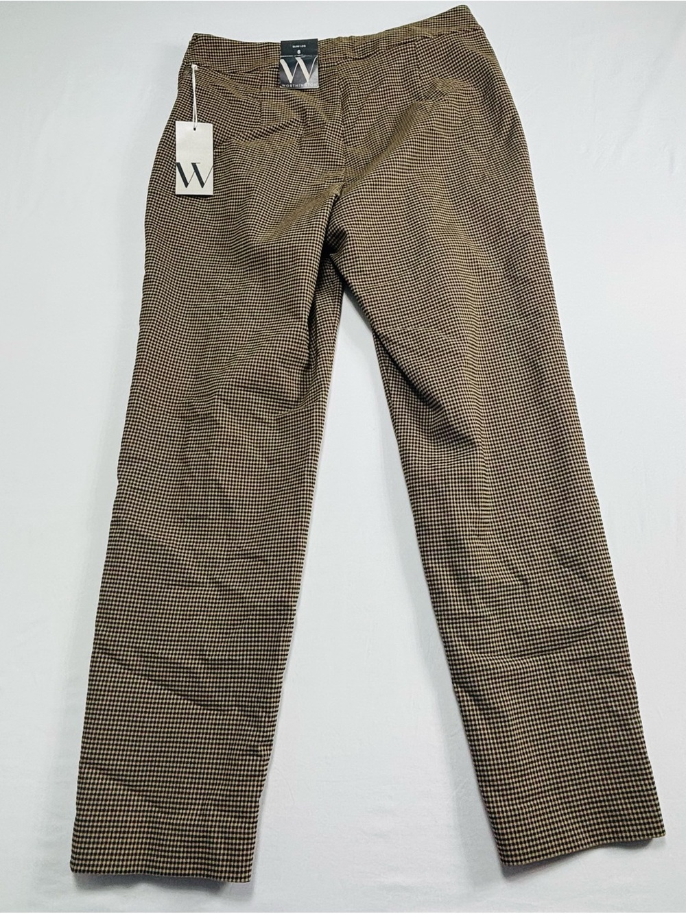 Brand Men's Brown Houndstooth Dress Pants